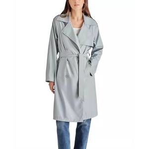 NEW STEVE MADDEN ilia raincoat in slate grey